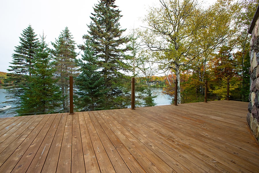 Construction de patios et terrasses en cèdre - Patio du Nord